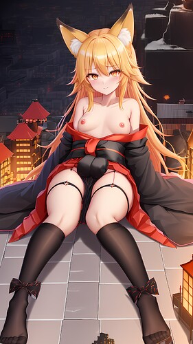 high_quality__extremely_detailed_cg_unity_8k_wallpaper__1girl__giantess__kagamine_rin__fox_girl__size_difference_fox_tail__yellow_hair__red_eyes__yellow_fox_ears__black_cloth__black__1229091908(1)